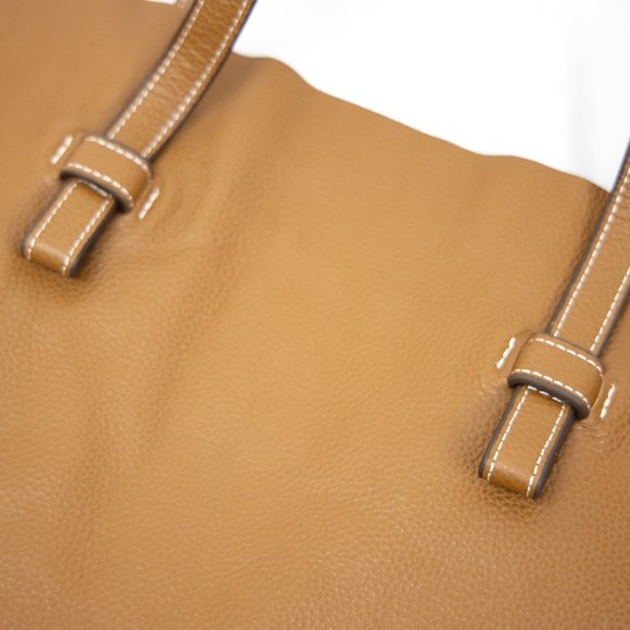 Leather Tote bag. Oversize genuine leather - Picture 10 of 16